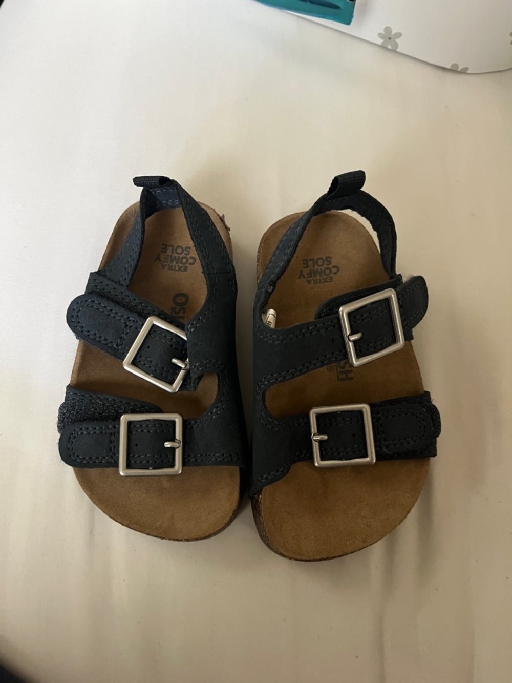 OshKosh B'gosh navy Double-Buckle Toddler Sandals